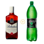 WHISKY BALLANTINES FINEST 5 AÑOS 750 ML + GINGER ALE EVERLESS 1.5 L